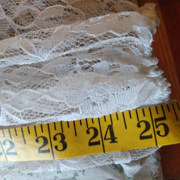 Vintage Floral & Lace Maxi Dress Homecoming Prom Prairie Boho Romantic Wedding - Picture 10 of 16